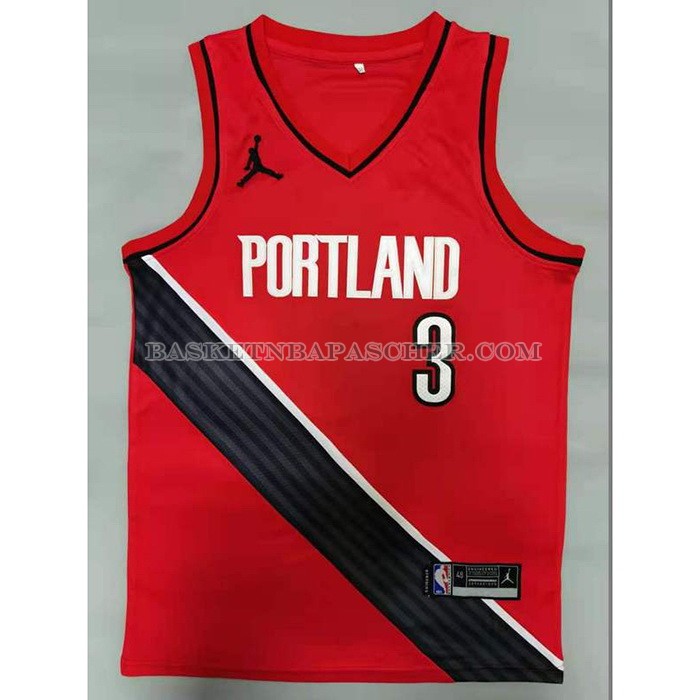Maillot Portland Trail Blazers C.j. Mccollum Statement 2020-21 Rouge